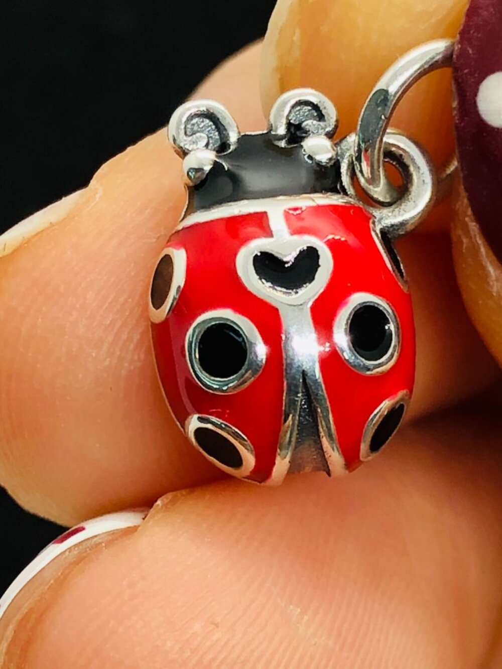 James Avery Enamel Ladybug Charm